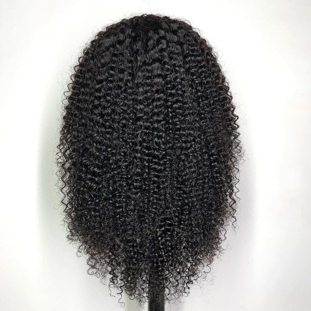 Off Black Curly Wig - 13x4 Lace Frontal - SashBeauty