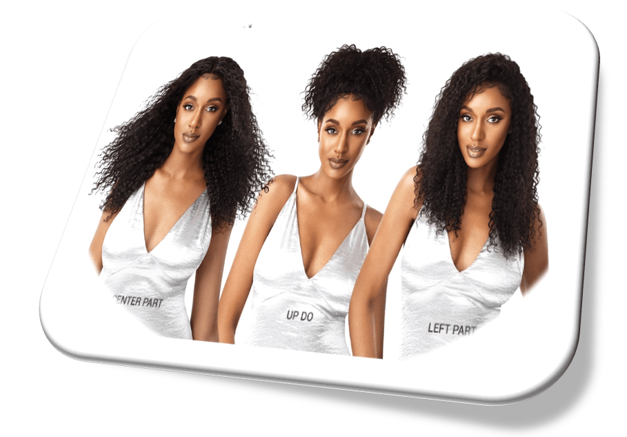 Off Black Curly Wig - 13x4 Lace Frontal - SashBeauty