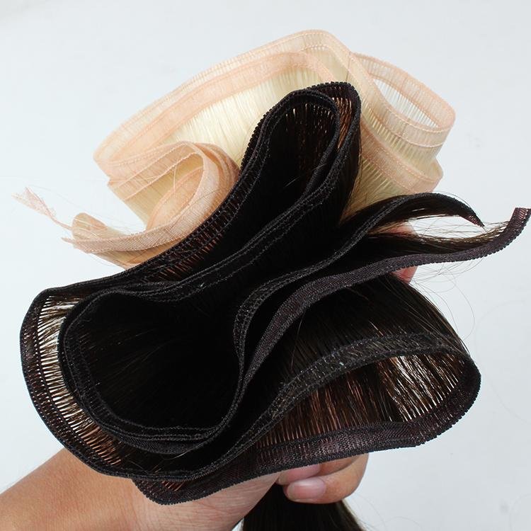 Off Black Extra Thin Flat WEFT - SashBeauty
