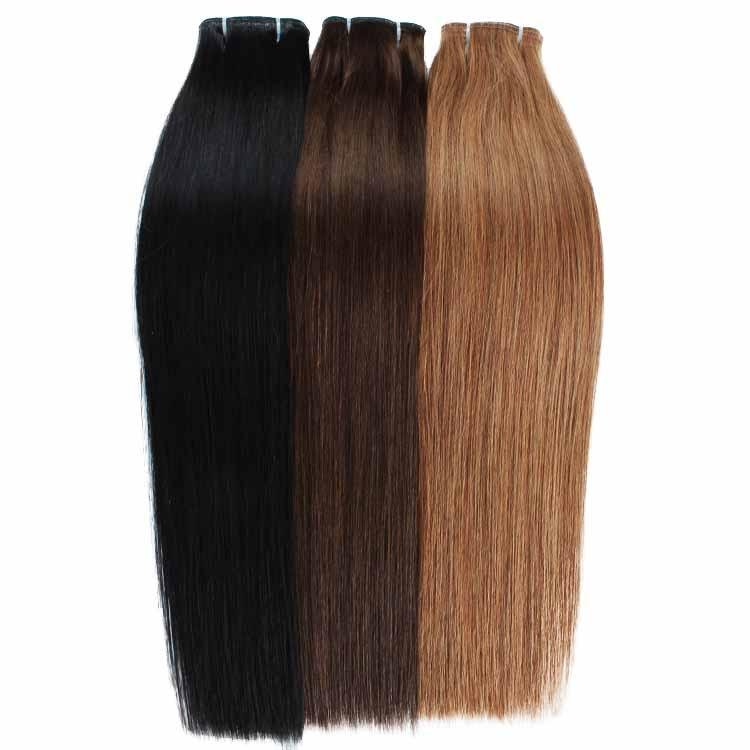 Off Black Extra Thin Flat WEFT - SashBeauty