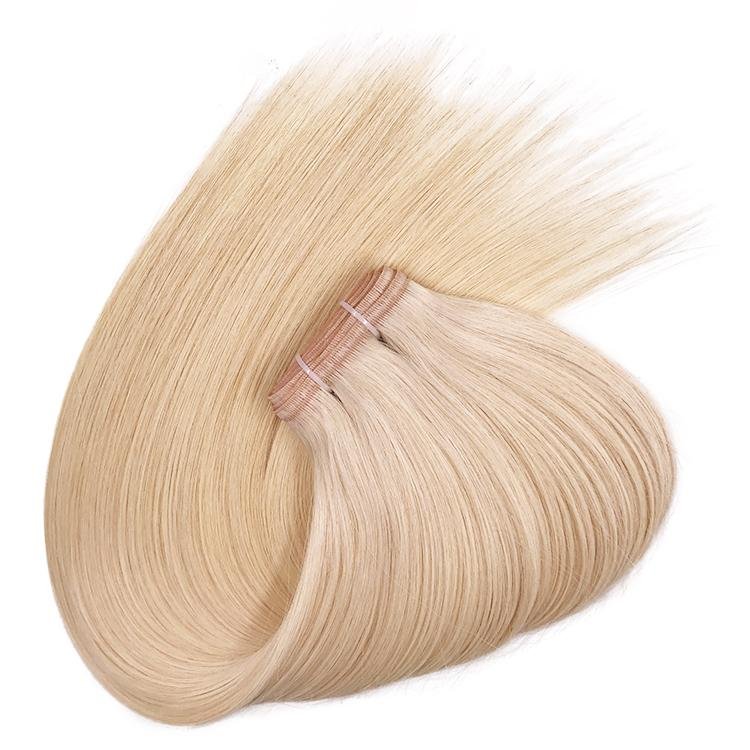Platinum Blonde Extra Thin Flat WEFT - SashBeauty