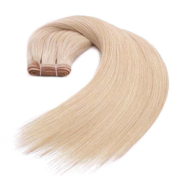 Platinum Blonde Extra Thin Flat WEFT - SashBeauty