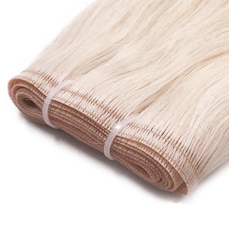 Platinum Blonde Extra Thin Flat WEFT - SashBeauty