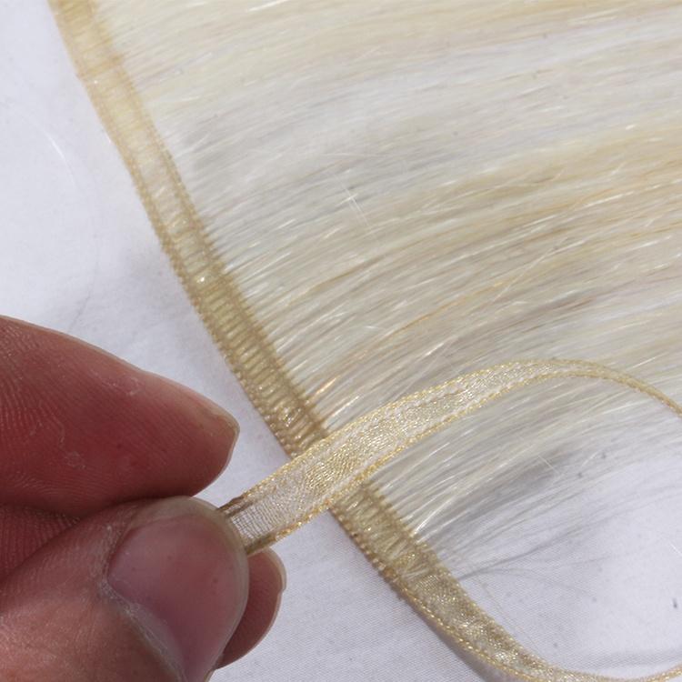 Platinum Blonde Extra Thin Flat WEFT - SashBeauty