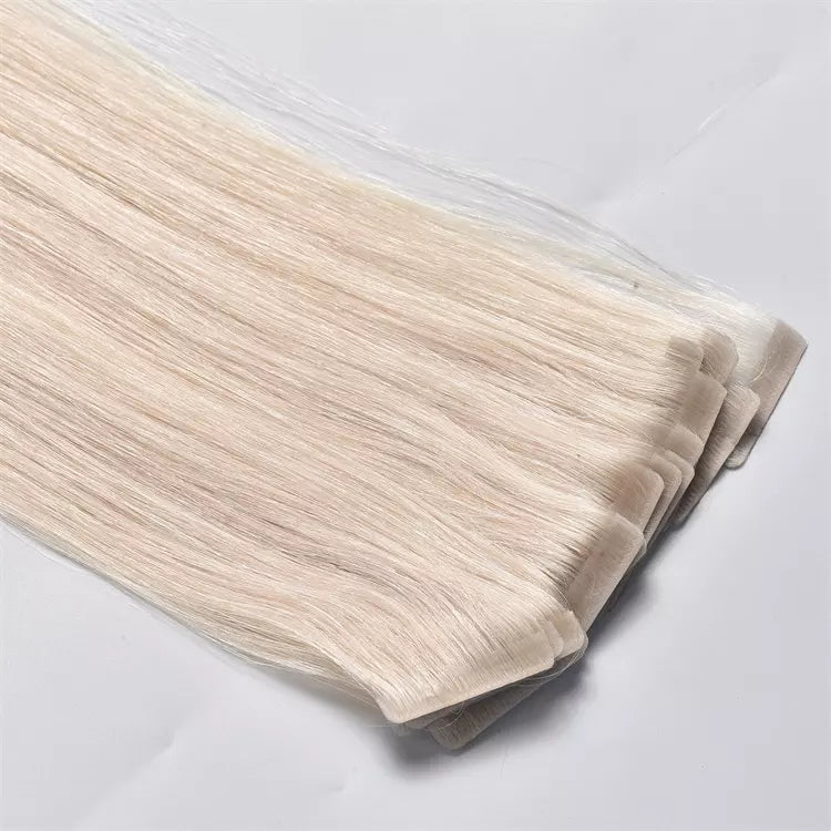Invisible Injection tape -in Extension - Bleach-White blonde hair extensions