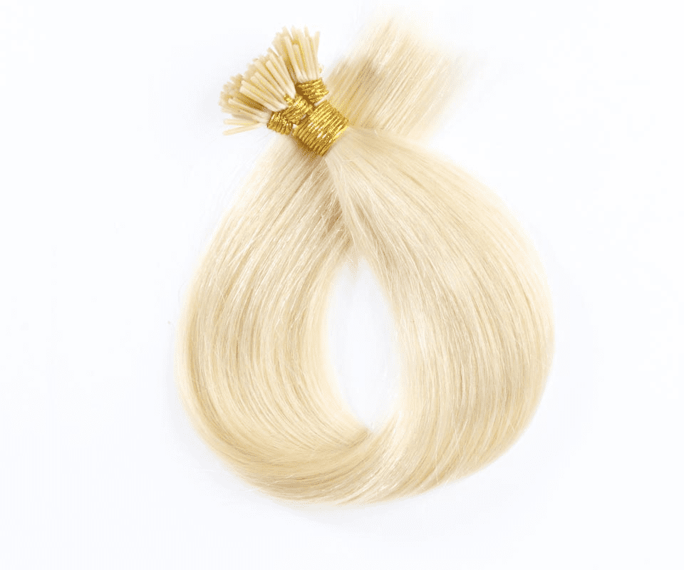 Platinum Blonde 100% Remy Human Hair I Tip Extensions 18- 26inch Pre Bonded i-Tip Hair Extensions 1g/s 50gram