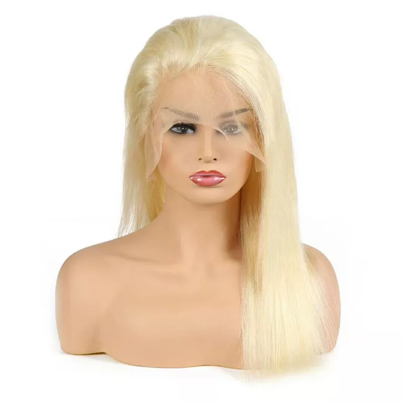 Platinum Blonde 100% Remy Hair Wigs for thin hair