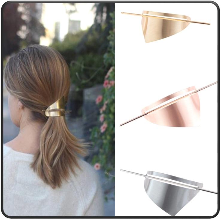 Ponytail Holder: Silver - gold Bridal - SashBeauty