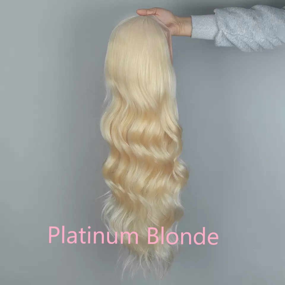 22" Blonde Ponytail Wig Premium Hair - feels like real hair
