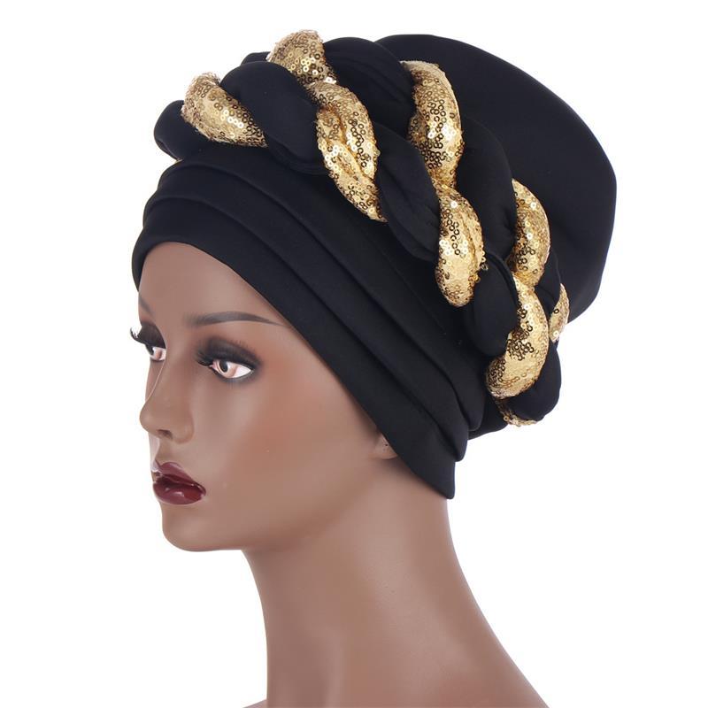 Pre- Braided Turban - head covering - SashBeauty