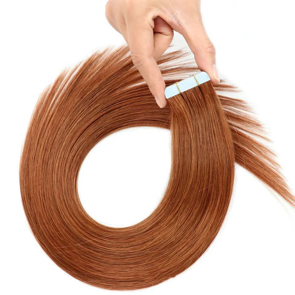 Invisible-tape tape -in Extension -Natural RED (#T33)