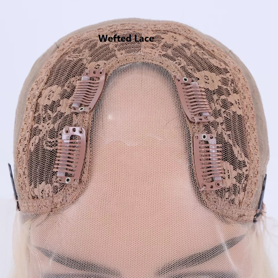 100% Remy Real Human Hair - Invisible U-CLIP Hair Extensions - Rooted Ash Blonde