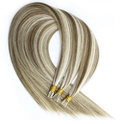 Natural Blonde Highlight (#8/22) 100% Remy Human Hair I Tip Extensions Pre Bonded i-Tip Hair Extensions 1g/s 50-100gram