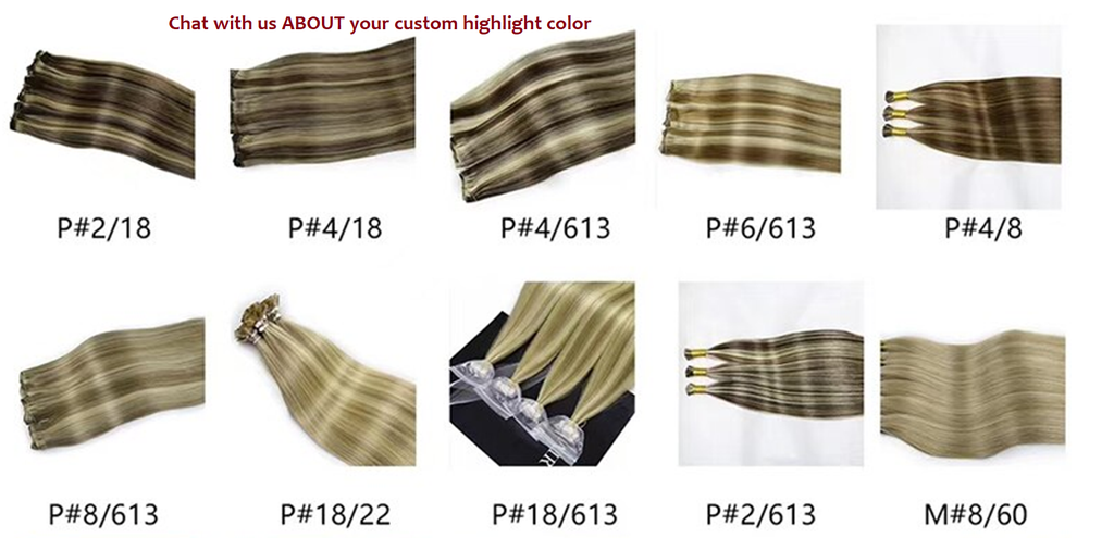 Natural Blonde Highlight (#8/22) 100% Remy Human Hair I Tip Extensions Pre Bonded i-Tip Hair Extensions 1g/s 50-100gram