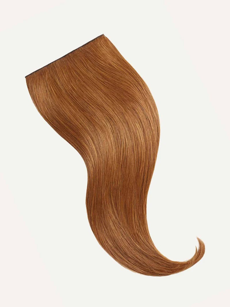 3-Piece Hair Extensions Clip-ons 100% Human Hair Clip-In Remy Hair Extensions - Natural Red