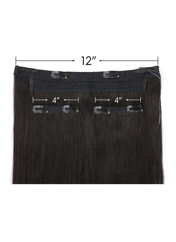 100% Remy Human Hair  Human Hair Halo Extensions - Sandy Blonde Balayage