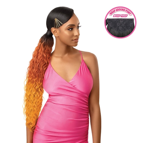 Premium Fiber Wrap Around Kinky Ponytail 30"