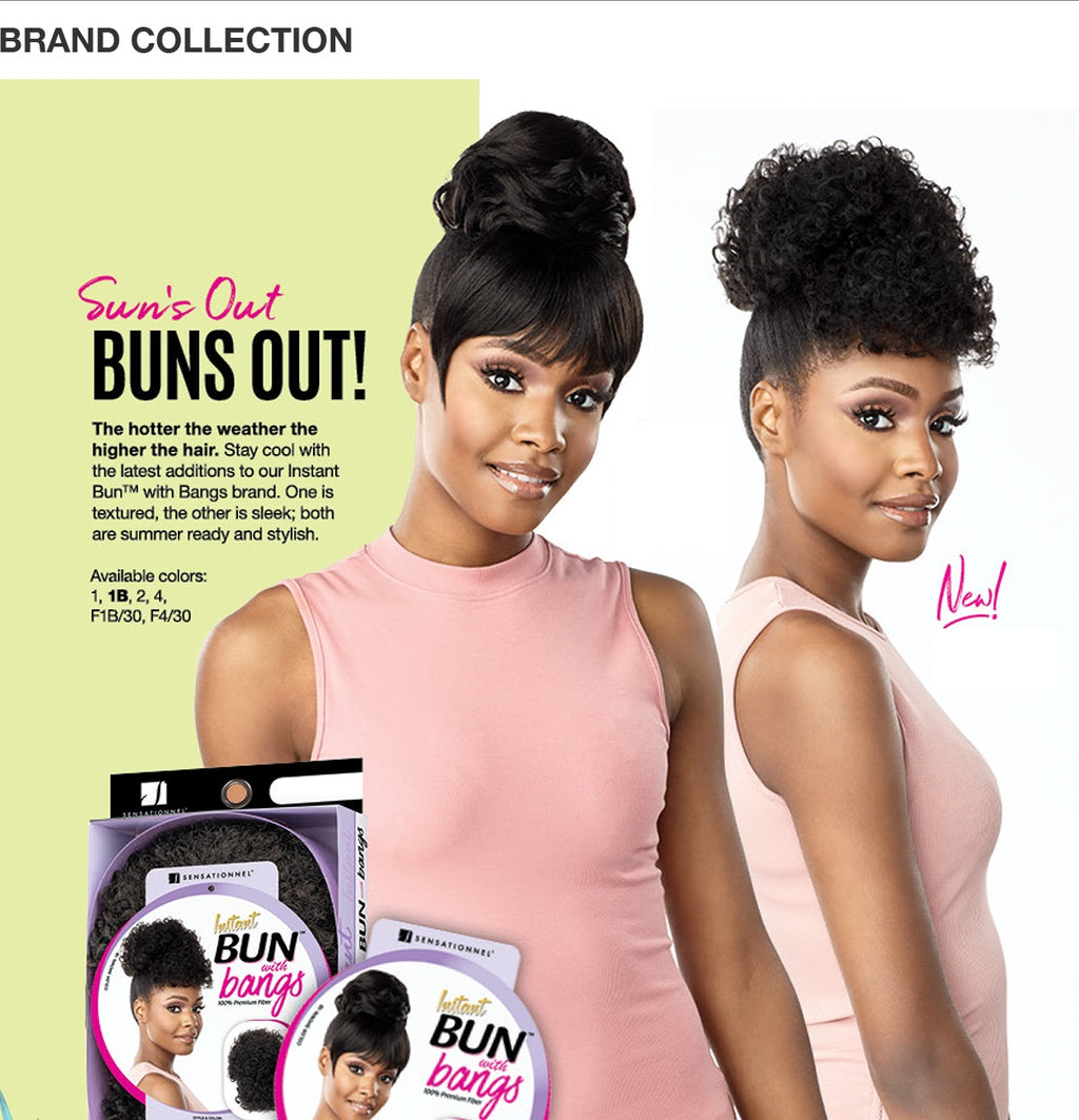 8" High Puff Afro Kinky with Bangs - Off Black