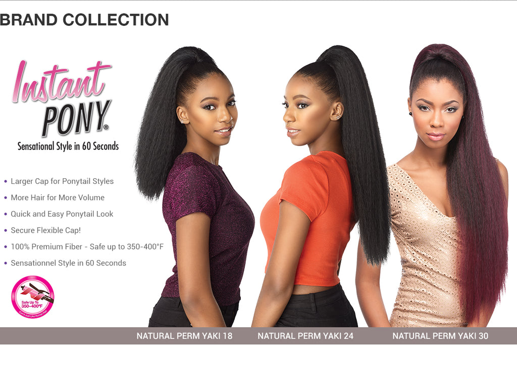 Afro Kinky Natural Perm Drawstring Ponytail