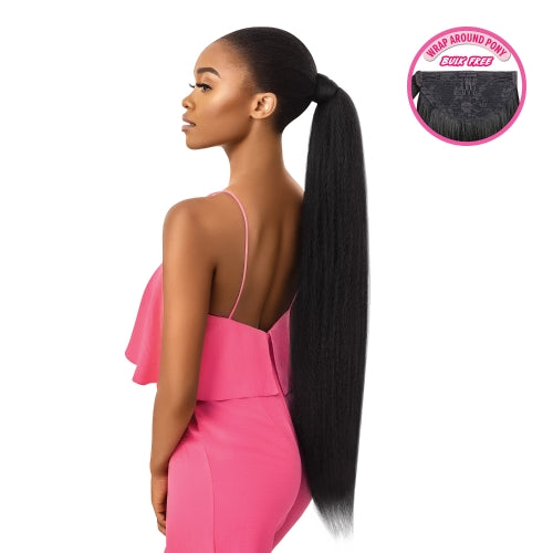 Premium Fiber Wrap Around Kinky Ponytail 30"