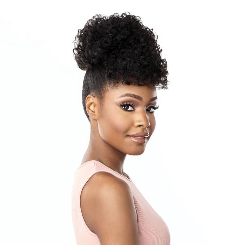 8" High Puff Afro Kinky with Bangs