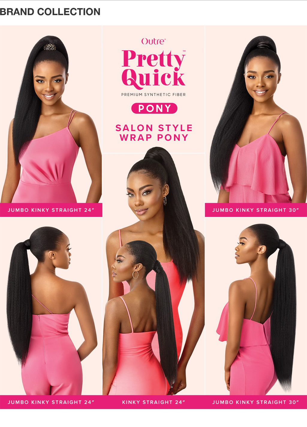Premium Fiber Wrap Around Kinky Ponytail 30"