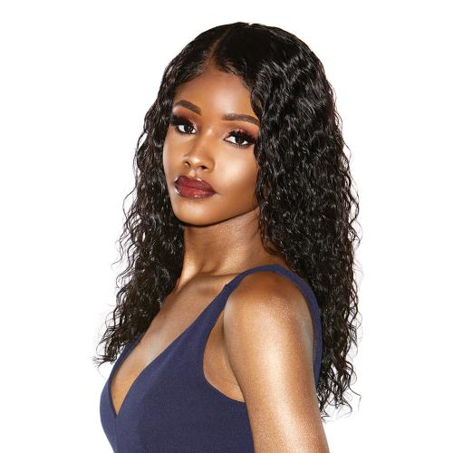 4*4 Lace Front 4A HD Wig Wet N Wavy Deep - Natural color