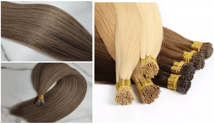 Chestnut Brown100% Remy Human Hair I Tip Extensions 18- 26inch Pre Bonded i-Tip Hair Extensions 1g/s 50-100gram