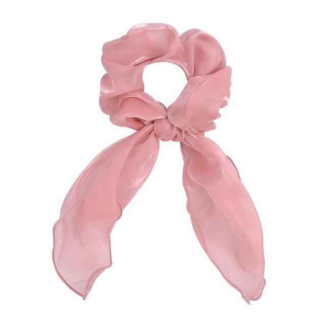 Sashy Burgundy Red Signature Satin Ribbon Scrunchies - SashBeauty