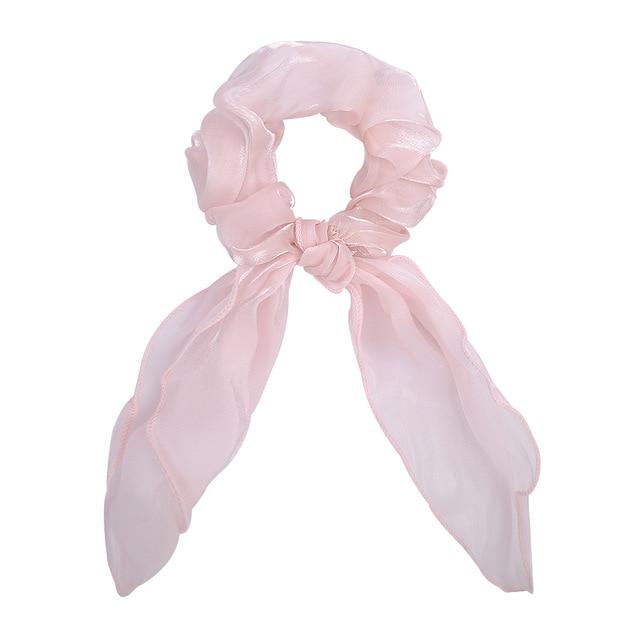 Sashy Burgundy Red Signature Satin Ribbon Scrunchies - SashBeauty