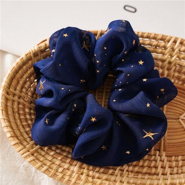 Sashy Oversize Star Gauze Scrunchie Set - SashBeauty