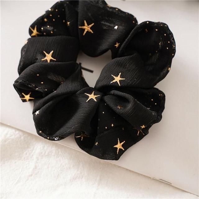 Sashy Oversize Star Gauze Scrunchie Set - SashBeauty