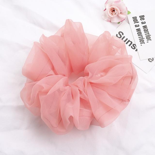 Sashy Oversized Organza Scrunchies - Shades of Pink - SashBeauty