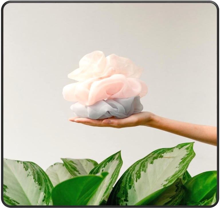 Sashy Oversized Organza Scrunchies - Shades of Pink - SashBeauty