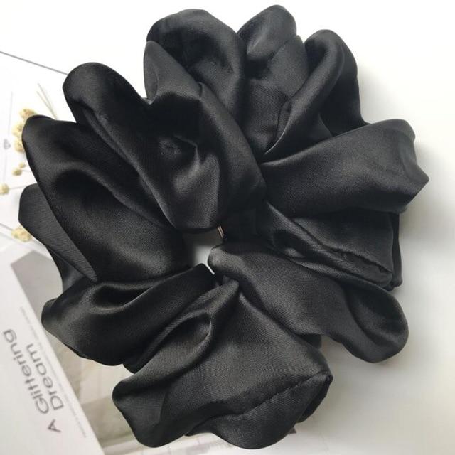 Sashy Oversized Teal Snag-Free Satin Scrunchie Set - SashBeauty