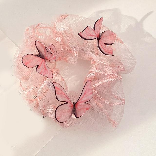 Sashy Transparent Butterfly - Net Scrunchies - SashBeauty