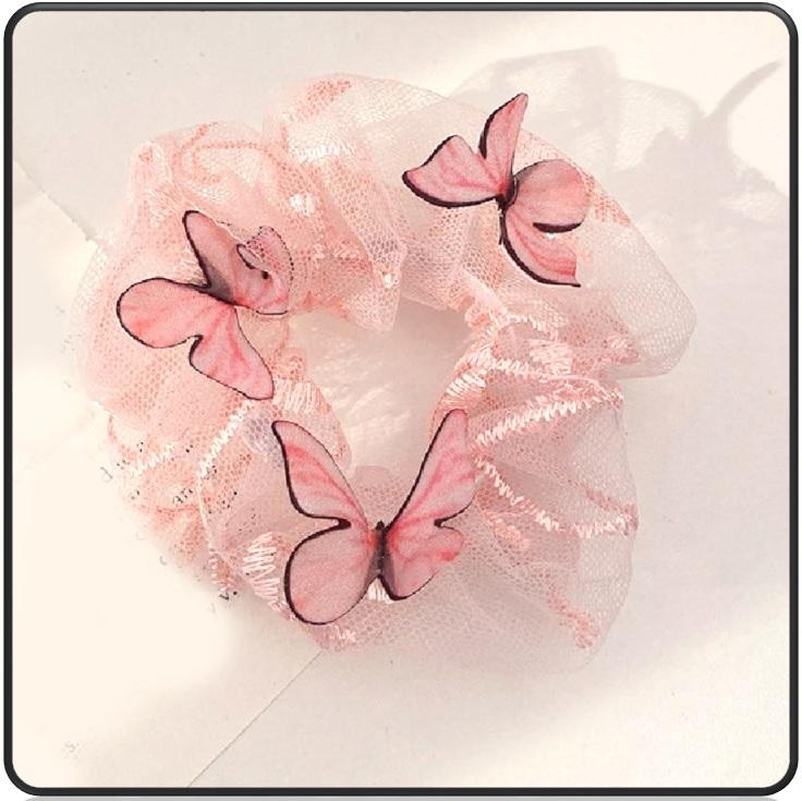 Sashy Transparent Butterfly - Net Scrunchies - SashBeauty