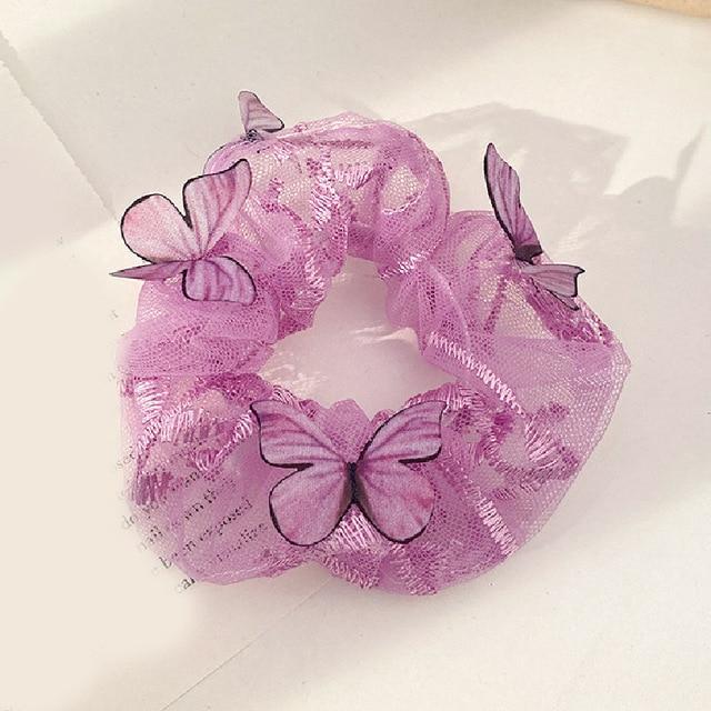 Sashy Transparent Butterfly - Net Scrunchies - SashBeauty