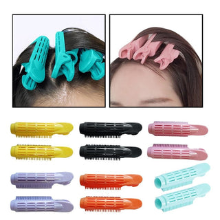 Self Grip Holding Hair Curlers Rollers Grip Cling Plastic Curling Tools Pro Salon Hairdressing Curlers DIY Curly Hairstyle - SashBeauty