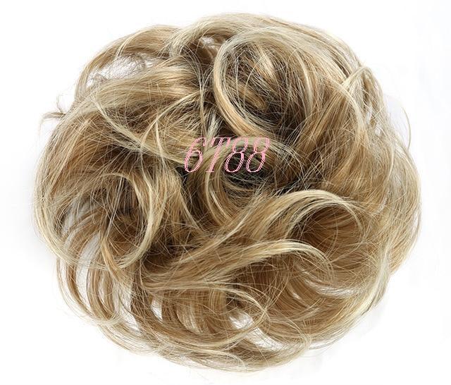 Short Beach Blondes Chignon Scrunchies - Messy Hair Bun - SashBeauty