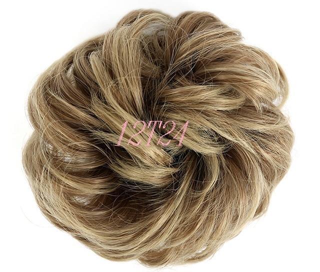 Short Beach Blondes Chignon Scrunchies - Messy Hair Bun - SashBeauty