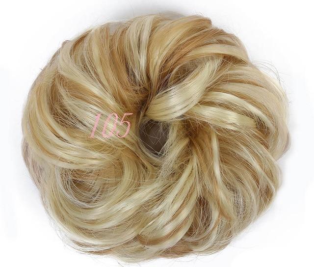 Short Beach Blondes Chignon Scrunchies - Messy Hair Bun - SashBeauty