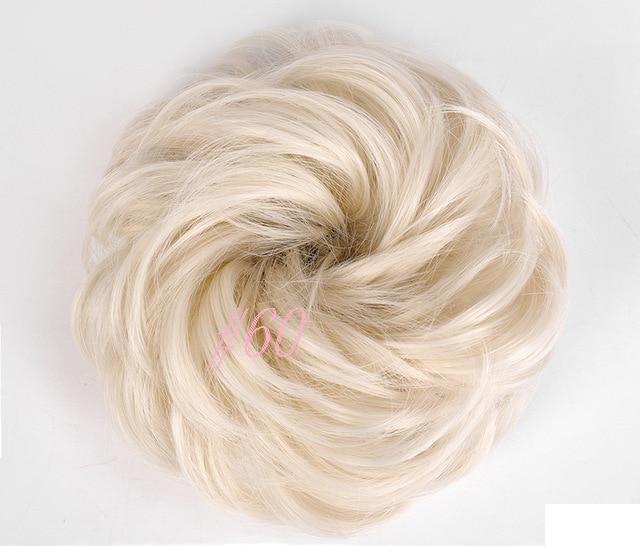 Short Beach Blondes Chignon Scrunchies - Messy Hair Bun - SashBeauty