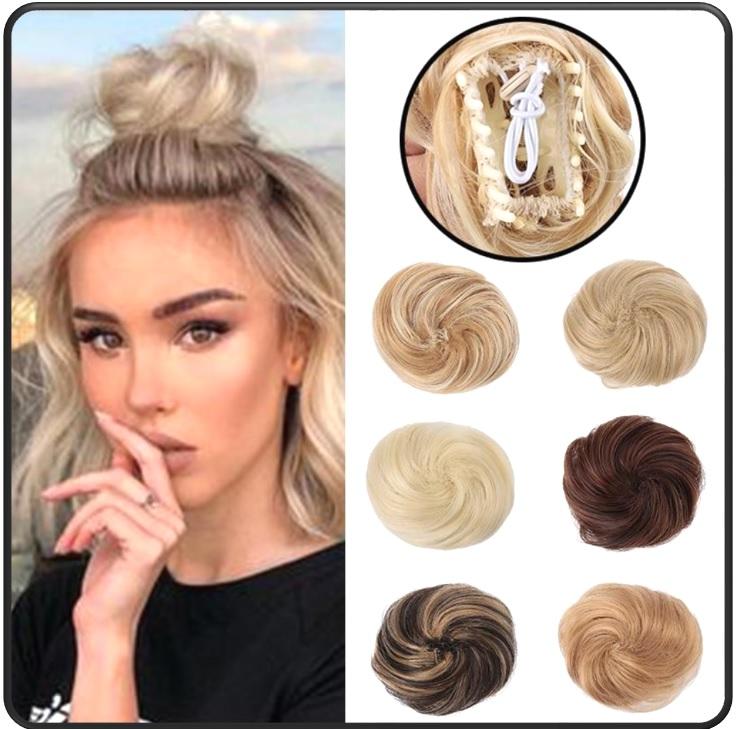 Short Clip in - Chignon Bun - SashBeauty