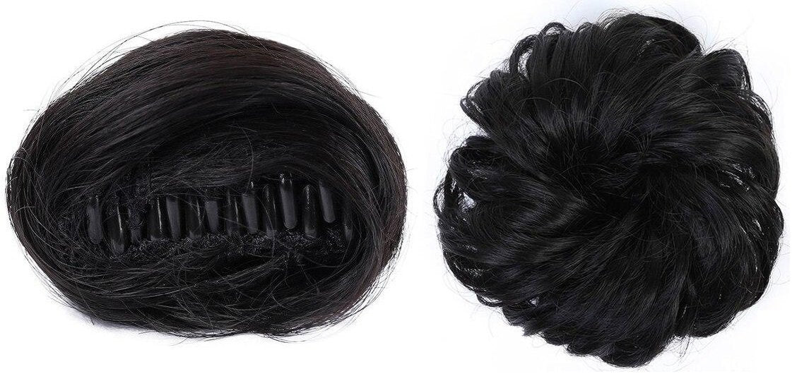 Short Clip in - Chignon Bun - SashBeauty