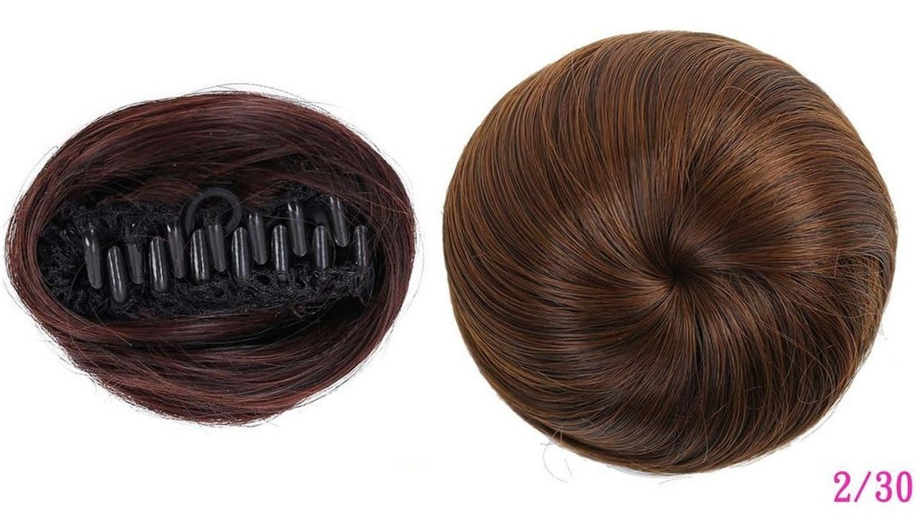 Short Clip in - Chignon Bun - SashBeauty