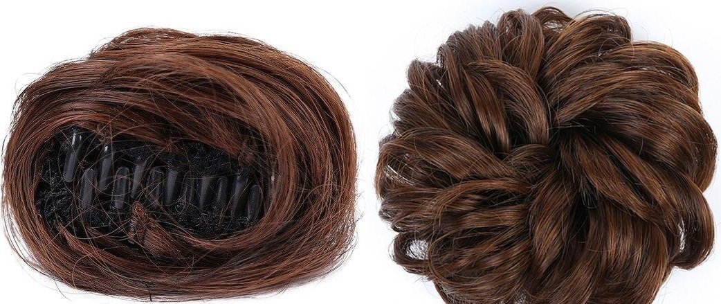 Short Clip in - Chignon Bun - SashBeauty