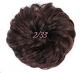 Short Piano Chocolate Brown Chignon - Messy Hair Bun - SashBeauty