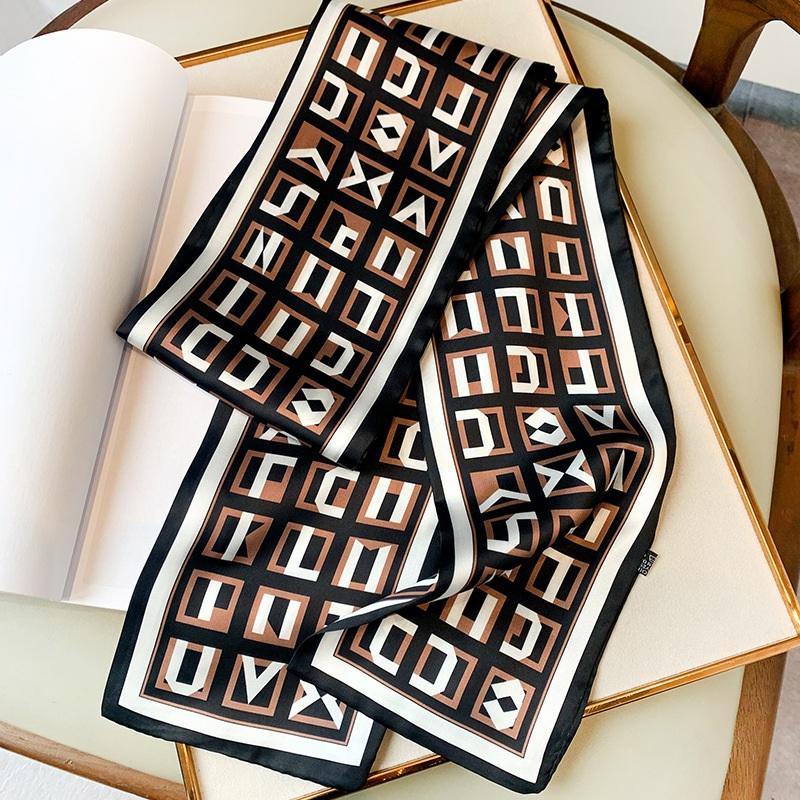Signature Plaid Squared Satin Scarves - SashBeauty