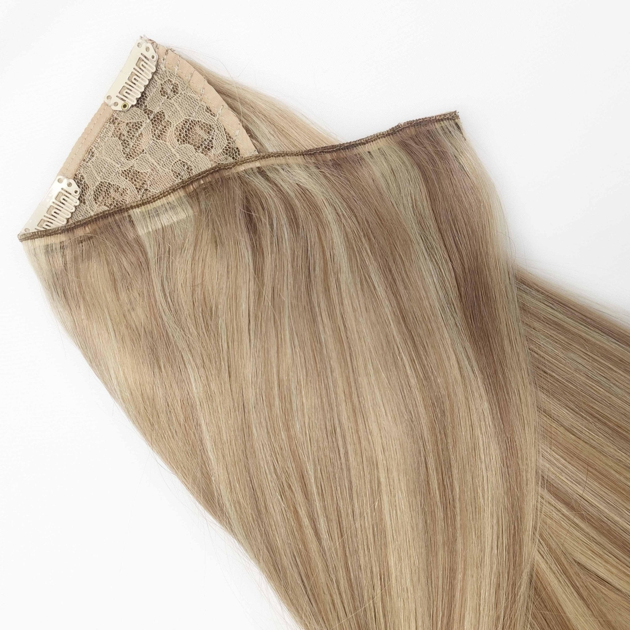 Strawberry Beach Blonde Clip-Ins - Half Wig - SashBeauty